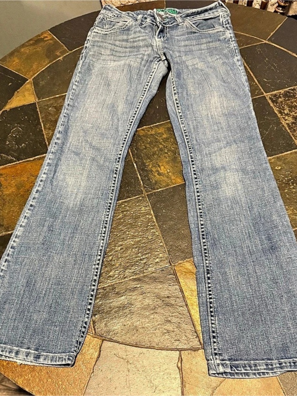 Wrangler Q-Baby Ultimate Riding Jeans Women's Blue Waist 1/2 x 32